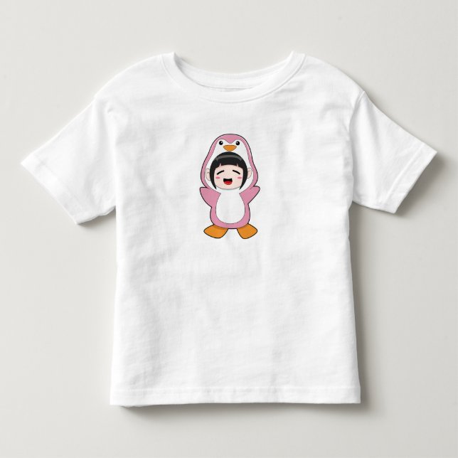 Camiseta De Bebé Niño con traje de pingüino (Anverso)
