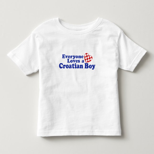 Camiseta De Bebé Niño croata (Anverso)