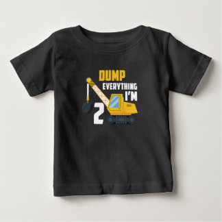 Camiseta De Bebé Niño de 2 años regalo de Toddler Construction Truc