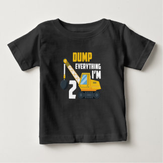 Camiseta De Bebé Niño de 2 años regalo de Toddler Construction Truc