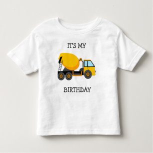 Camiseta De Bebé Niño de cemento amarillo es mi cumpleaños