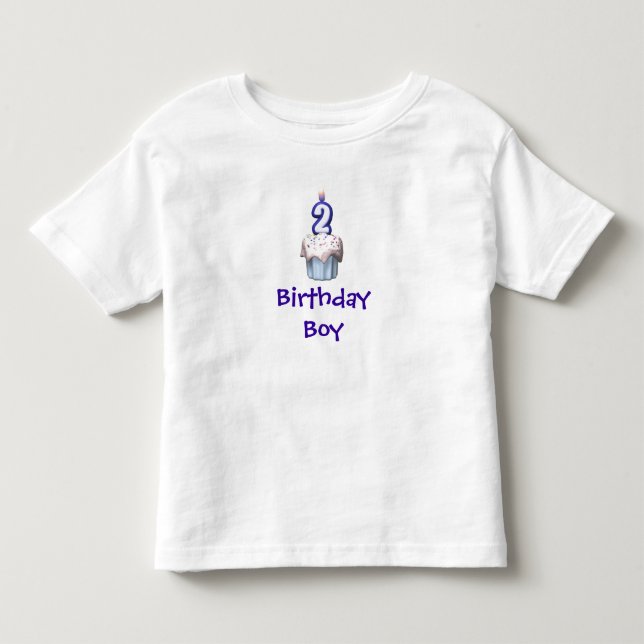 Camiseta De Bebé Niño de cumpleaños 2 (Anverso)