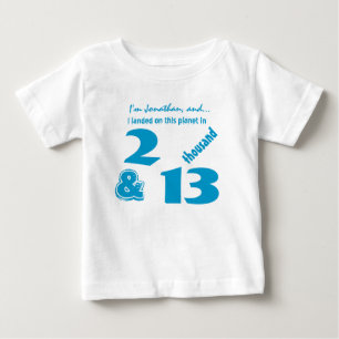 Camiseta De Bebé Niño de cumpleaños lindo nacido en 2013 o cualquie