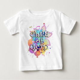 Camiseta De Bebé Niño de dios, en colores pastel