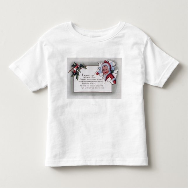 Camiseta De Bebé Niño de GreetingLittle del navidad a través del (Anverso)