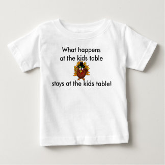 Camiseta De Bebé Niño de la acción de gracias qué sucede en la