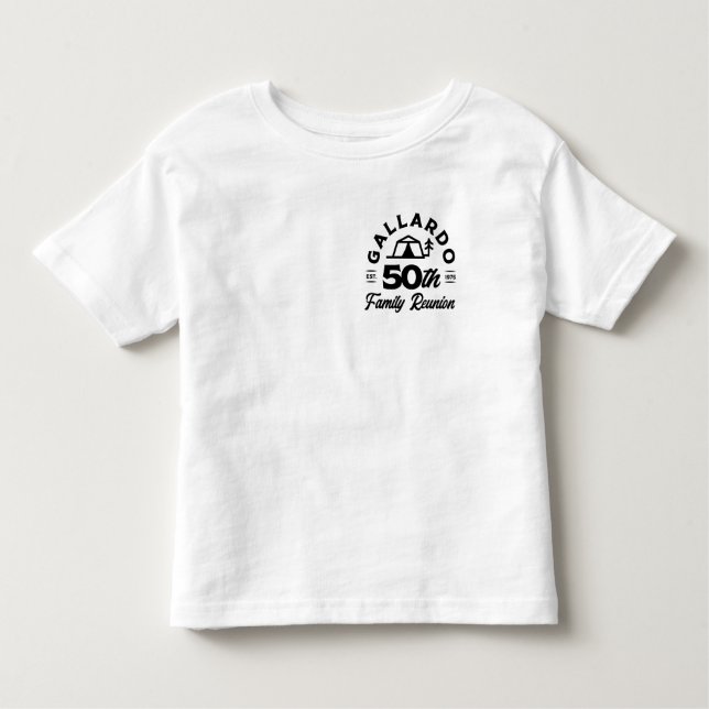 Camiseta De Bebé Niño de la Reunión Familiar Gallardo 50 Aniversari (Anverso)