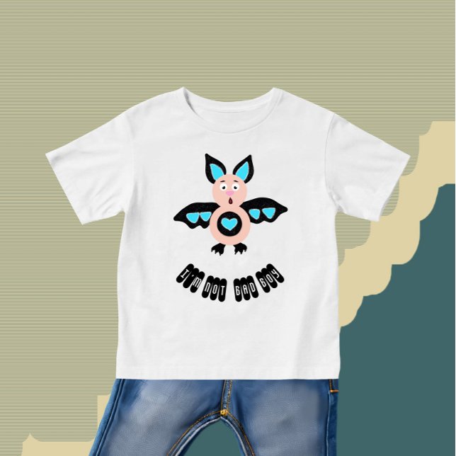 Camiseta De Bebé Niño de murciélago (Subido por el creador)