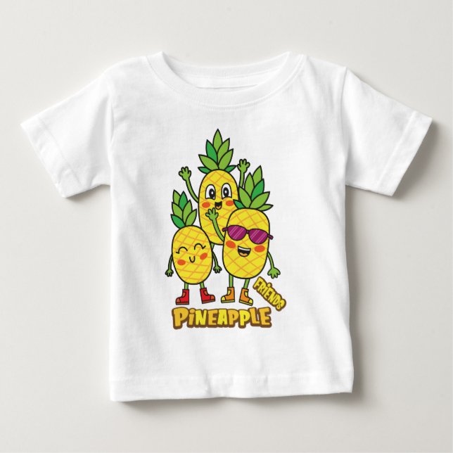 Camiseta De Bebé Niño de piña (Anverso)