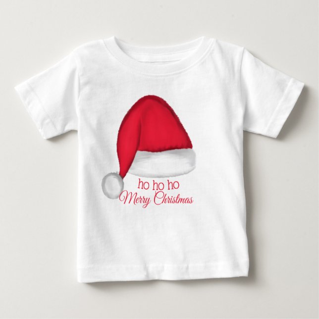 Camiseta De Bebé Niño de Santa Hat T. (Anverso)