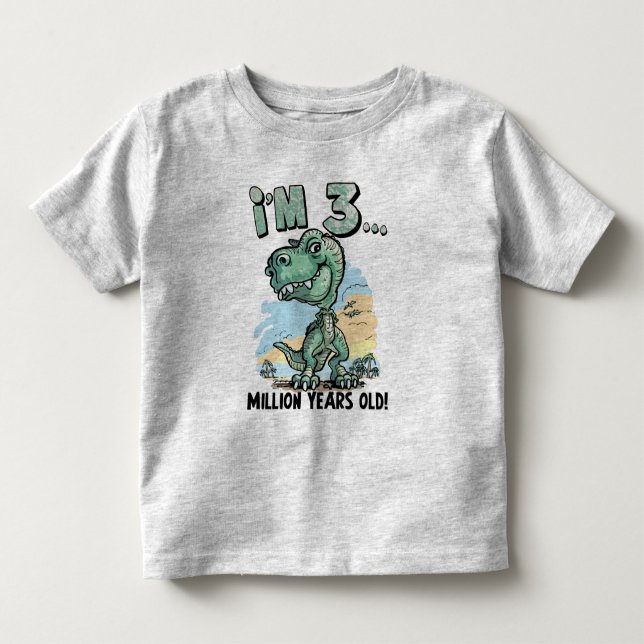 Camiseta De Bebé Niño de T Rex (Anverso)