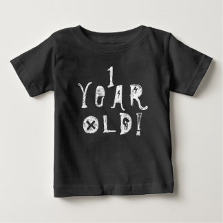 Camiseta De Bebé Niño de un año de edad lindo bebé cráneo rock