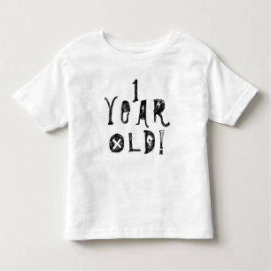 Camiseta De Bebé Niño de un año de edad lindo bebé cráneo rock bab