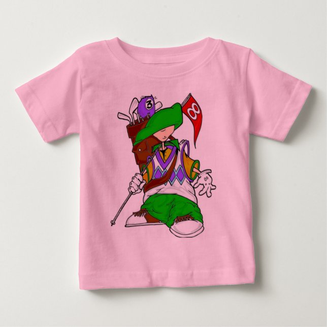 Camiseta De Bebé Niño del golfista (Anverso)