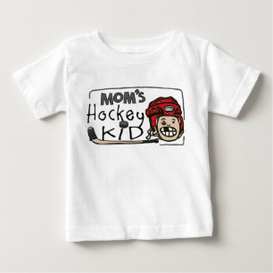 Camiseta De Bebé Niño del hockey de la mamá