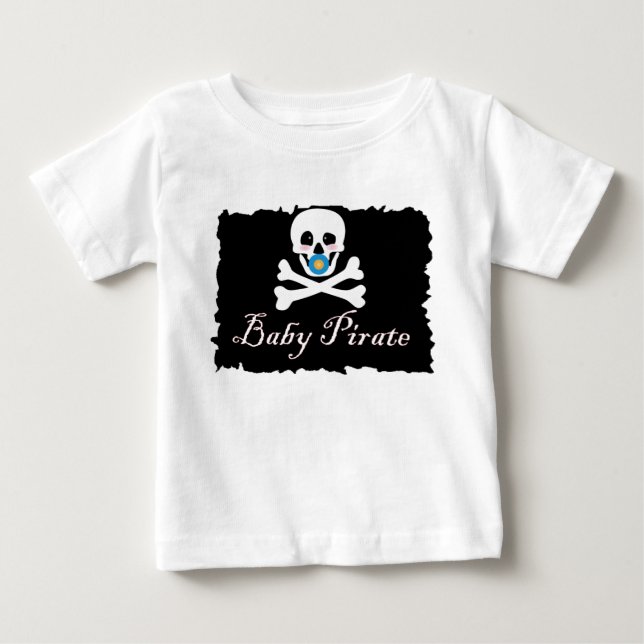 Camiseta De Bebé Niño del pirata del bebé/camiseta del niño (Anverso)