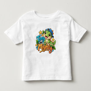 Camiseta De Bebé Niño Dinosaurio Pequeño pero Poderoso (Niño)