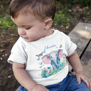 Camiseta De Bebé Niño elefante