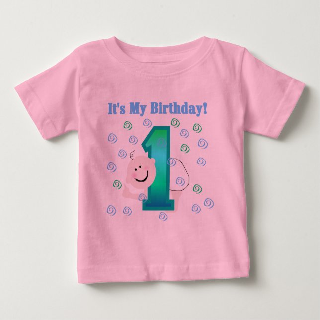 Camiseta De Bebé Niño es mi primer cumpleaños (Anverso)