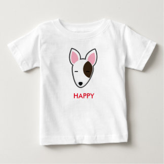 Camiseta De Bebé Niño feliz de Petory bull terrier