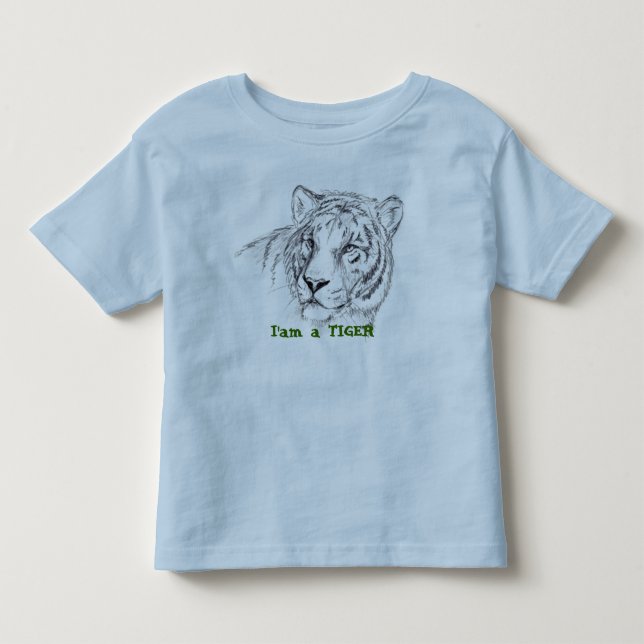 Camiseta De Bebé niño, I'am un TIGRE (Anverso)