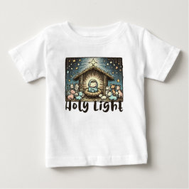 Camiseta De Bebé Niño Jesús : Luz Sagrada: Luz Santa