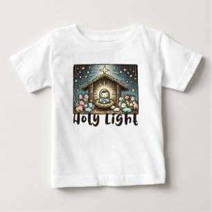 Camiseta De Bebé Niño Jesús : Luz Sagrada: Luz Santa