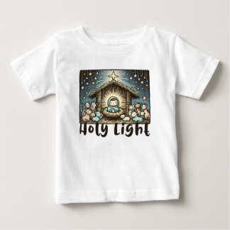 Camiseta De Bebé Niño Jesús : Luz Sagrada: Luz Santa