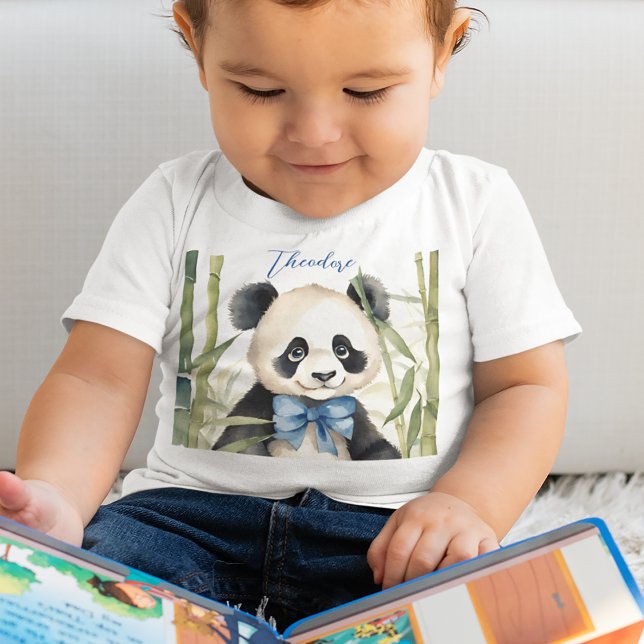 Camiseta De Bebé Niño lindo Panda Boy (Subido por el creador)