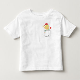 Camiseta De Bebé Niño mayor sostiene una bombilla de Navidades en u