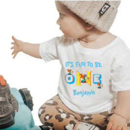 Camiseta De Bebé Niño Nombra a un dinosaurio