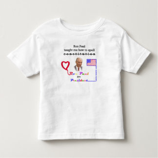 Camiseta De Bebé Niño para la constitución de Ron Paul el |