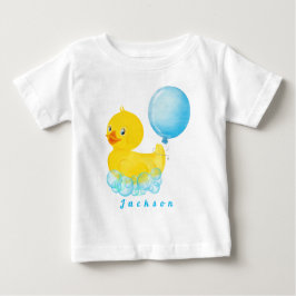 Camiseta de bebé niño PATO DE GOMA Primer cumpleañ