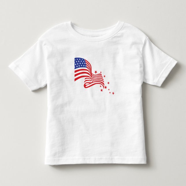 Camiseta De Bebé Niño patriótico T-Shirt (Anverso)