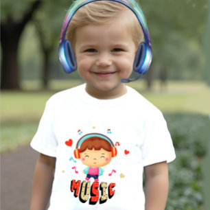 Camiseta De Bebé Niño pequeño con música