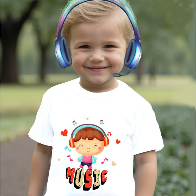 Camiseta De Bebé Niño pequeño con música (Subido por el creador)
