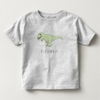 Niño pequeño Doodle T-Rex Dinosaurio con nombre