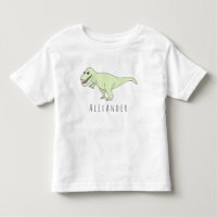 Niño pequeño Doodle T-Rex Dinosaurio con nombre