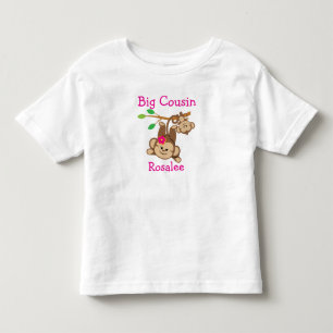 Camiseta De Bebé Niño personalizado, mono Chica Gran primo