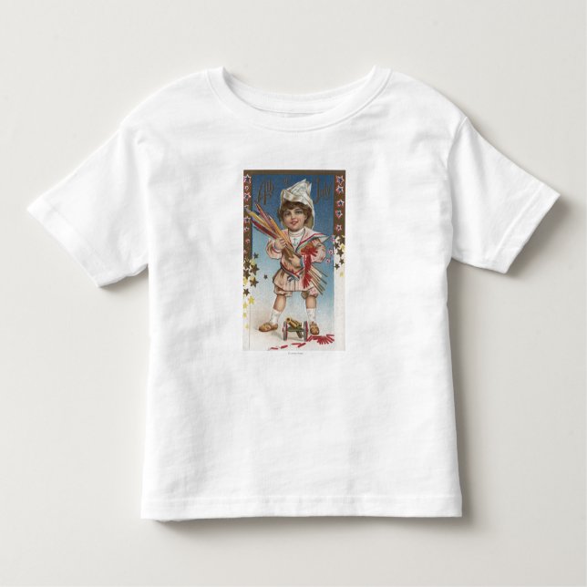Camiseta De Bebé Niño que detiene los fuegos artificiales y a (Anverso)