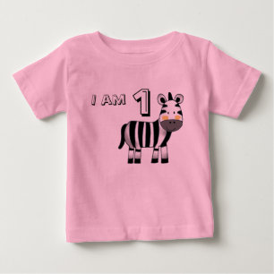 Camiseta De Bebé Niño/regalo de chica de 1 año (cebra)