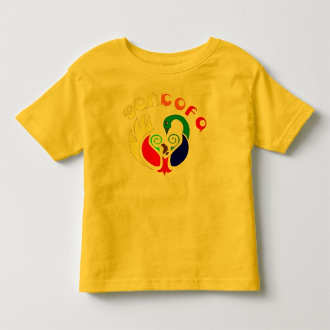CAMISETA DE BEBÉ NIÑO RETRO DE SANKOFA (Anverso)