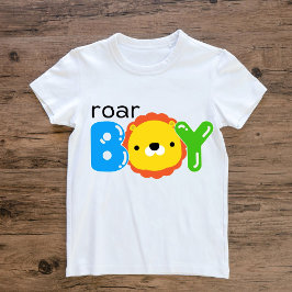 Camiseta De Bebé Niño Roar Cute león Safari Jungle Niños animales