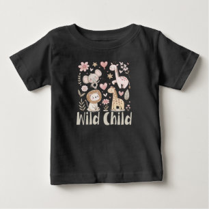 Camiseta De Bebé Niño Salvaje Animal