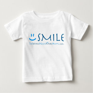 Camiseta De Bebé Niño Sonrisa-azul