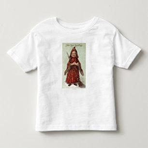 Camiseta De Bebé Niño vestido en capa roja