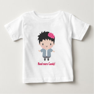 Camiseta De Bebé Niño Zombie Adorable, Caramelo, Halloween de Bebé