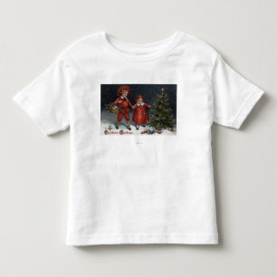 Camiseta De Bebé Niños acabados adornando el árbol