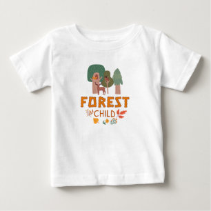 Camiseta De Bebé Niños árboles ciervos bosque
