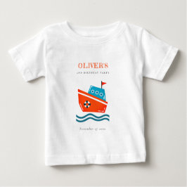 Camiseta De Bebé Niños brillantes, náutica Náutica, cualquier edad